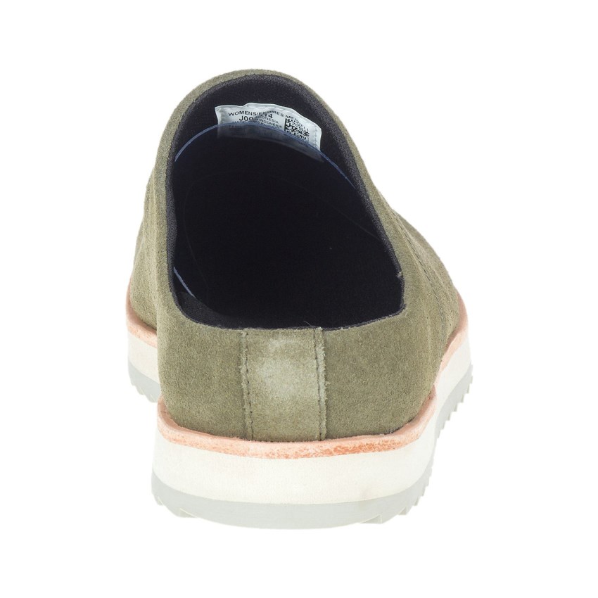 Sabots Merrell Juno Clog Suede Vert Olive Femme | S.U.ZHYS